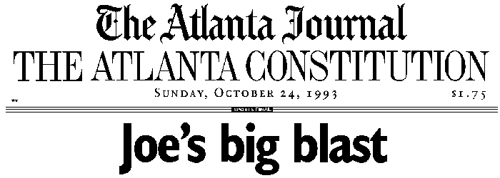 AJC Headline October 24, 1993